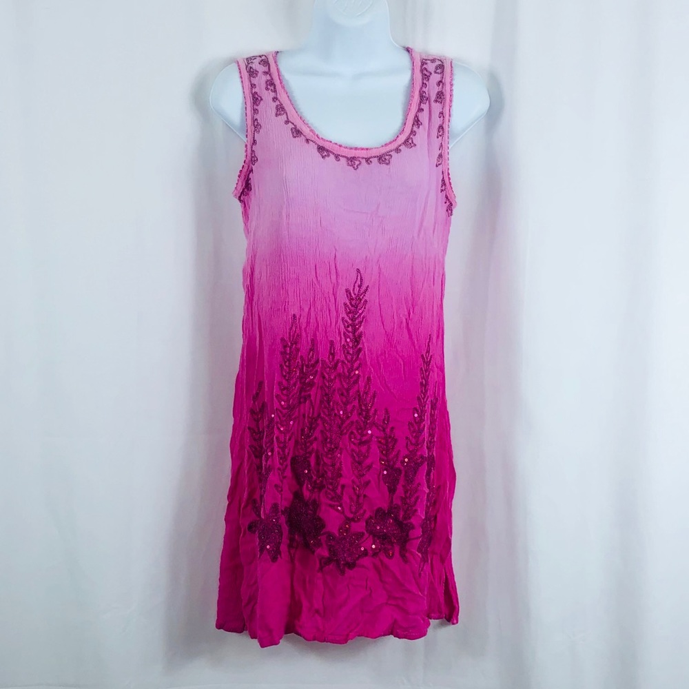 Bluewater Beach embellished ombre dress M